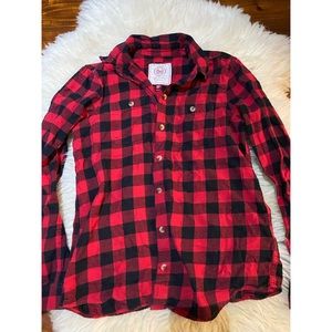 SO - Red & Black Plaid Flannel